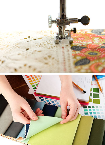 Fabric selection and sewing